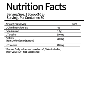 OEM pre-workout Powder | Amino Energy Boost | Suplemen daya tahan | Gula gratis | L-theanine, Beta-Alanine, Citrulline - Product Image 2