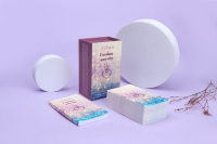 Cartes de tarot personnalisées avec logo imprimé, bordure dorée de haute qualité, avec boîte magnétique et film tactile