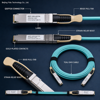 كابل بصري نشط سيسكو QSFP-100G-AOC7M QSFP28 بطول 7 متر OM3 عالي الكثافة للاتصال بين مراكز البيانات