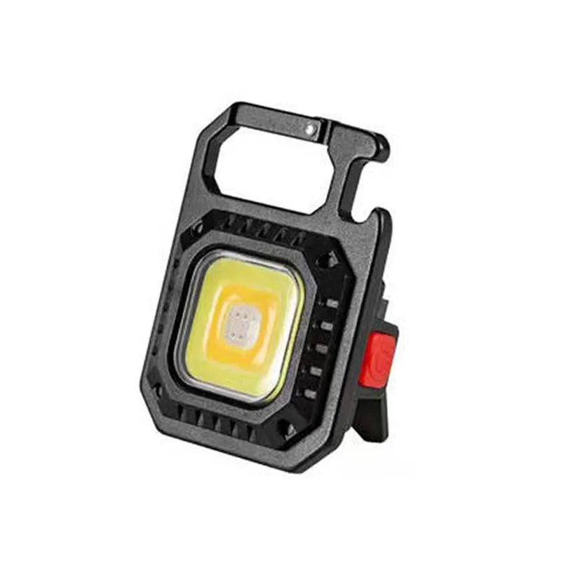 600 lumens Mini COB đèn Pin 200 feet phạm vi ánh sáng Keychain đèn flash ngoài trời di động có thể sạc lại cắm trại đèn pin
