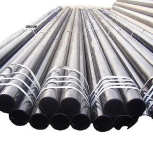 MS carbon steel fix length 5.8 meters 6 meters 12 meters ERW steel pipe
