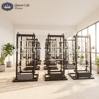 Queenlife Pilates Power Spiral Tower Multi-fungsi Reformer Peningkat Fleksibilitas Tulang Belakang Rentang Gerakan 3D untuk Studio Yoga