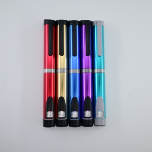 Sample Available Reusable Metal Injection <b>Pen</b> with Rubber Stopper Custom Logo and Durable Packaging Design - Product Image 2
