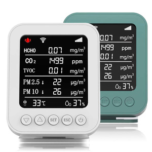 Multifunction IAQ Monitor Air Quality Detector HCHO CO2 TVOC PM2.5 PM10 Temperature and Humidity Meter - Product Image 2