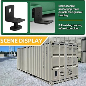 Ancres de conteneurs maritimes en acier robuste galvanisé à chaud noir avec verrouillage latéral torsadé, accessoires et pièces pour conteneurs - Vente en gros - Product Image 4