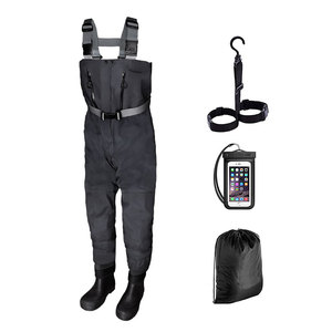 Combinaison de pêche intégrale imperméable avec <span class=keywords><strong>bottes</strong></span>, respirante et zippée à la taille, pour l'extérieur, fabriquée en Chine - Product Image 1