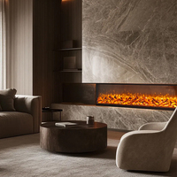 Nouvelle cheminée électronique décorative à effet de flamme intégré, style européen, pour maison et hall d'exposition, avec fonction TV
