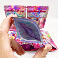 Sachet Mylar Découpé sur Mesure de Qualité Alimentaire 3,5g, Anti-Odeur, Refermable avec Fermeture Éclair, Pochette Personnalisée en Feuille d'Aluminium pour Bonbons et Snacks