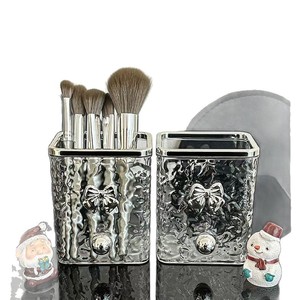 No-Drill Wall Mounted <b>Toothpaste</b> <b>Holder</b> Rectangular Transparent Gray Bathroom Storage Box For Toothbrush And Makeup Brush - Product Image 4