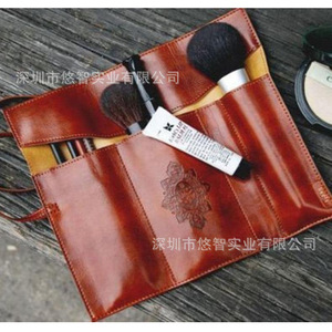 Lazy Person's Makeup <b>Bag</b>/Makeup <b>Tool</b> Storage <b>Roll</b>, Multifunctional PU Leather Pen Storage <b>Bag</b>, <b>Roll</b>-up Storage Pouch - Product Image 3