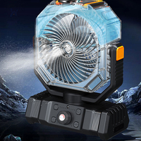 Ventilateur rechargeable pour la pêche, petit format, longue durée, portable, pour le camping en plein air, gadget rafraîchissant pour le dortoir