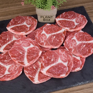 Bloc de viande simulée, steak au poivre noir, modèle carré, accessoire de présentation, coupe originale, aliment cru, faux modèle, plateau, DIY - Product Image 2
