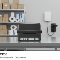 Imprimante à codes-barres Chainway CP30 avec écran LCD couleur de 3,5 pouces 203/300 dpi, interface USB, 128 Mo de RAM/256 Mo de mémoire flash, garantie d'un an, en stock