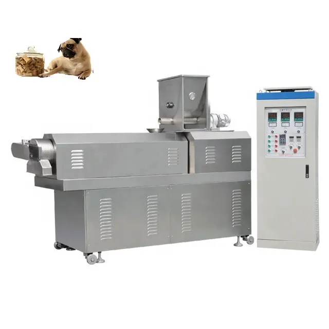 Jinan pet food industry extrusion machine Extruded Kibble Pet Dog Food making Machine