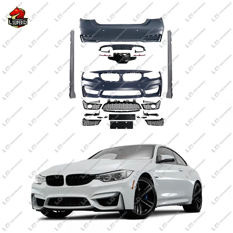 F32 F36 435i Naar M4 Stijl Pp Materiaal Voorbumper Achterbumper Voor Bmw 4 Serie F32 F36 Body Kit