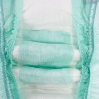 Couches jetables pour bébés en pâte fluff de qualité supérieure, haute absorption, en balles