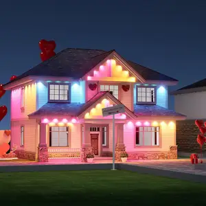 所有节日装饰的屋檐灯户外灯屋檐下的房子智能RGBIC室外灯