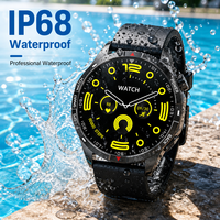Reloj GPS Resistente F7G, Pantalla AMOLED HD de 1.43 Pulgadas 466*466, Registro en la Nube, Monitor de Salud SpO2 para Android IOS, 1 Unidad, Negro