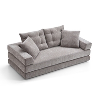 Sofá Modular Convertible de Tela Moderno para Sala de Estar, Uso en Villas y Centros Comerciales - Sofá Cama Empacado al Vacío