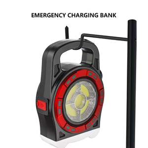 Lampe de camping LED portable rechargeable à l'énergie solaire, lampe de poche d'urgence, lampe de randonnée, lampe de plongée, projecteur 2400mAh 25000 heures - Product Image 5