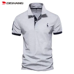 Wholesale Custom Golf Polo Shirts Short Sleeve Business Uniform Polo Clothing Men Custom Polo T-shirt T Shirts With Embroid