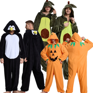 Pijama <span class=keywords><strong>de</strong></span> Franela para Adultos Fitspi, Diseño <span class=keywords><strong>de</strong></span> <span class=keywords><strong>Animales</strong></span>, Pingüino, Aguacate, Calabaza, Disfraz <span class=keywords><strong>de</strong></span> Dibujos Animados, Ropa <span class=keywords><strong>de</strong></span> Dormir Cálida y Suave para Invierno, Unisex, para el Hogar - Product Image 1