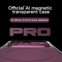 Coque de téléphone magnétique transparente anti-jaunissement Laudtec Premium avec contrôle de l'appareil photo et protection contre les chutes pour iPhone 16 17 18 Pro/Pro Max