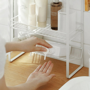 Étagère de rangement pour salle de bain Jialimei, 3 niveaux, en fer forgé blanc, sans installation requise, pour toilettes, cuisine, bureau - Product Image 3