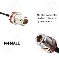Antena OMNI de Fibra de Vidrio para Exteriores de Banda Ancha GSM/3G/4G/LTE de 698-2700MHz, 3dBi, Conector N-Hembra, Polarización Vertical-TQJ-0727AH3