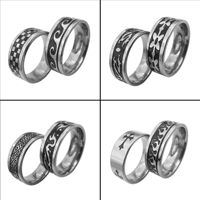 Bagues de Bijoux pour Hommes 2025 en Acier Inoxydable, Vente en Gros Mixte Pas Cher, Style Punk, Respectueux de l'Environnement, avec Gemme, Sachet Opp