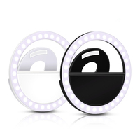 RK12 personnalisé 3 modèles lumière LED Clip sur téléphone portable Selfie Flash anneau lumineux 36 pièces lampes accessoires de téléphone rechargeables