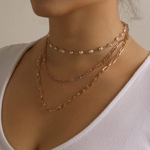 Europan et Amrican Cross-Bordr Jwlry Nw Parl Multi-Layr Fashionabl Elgant Womn's Pndant Fashion Trnd Mtal - Product Image 2