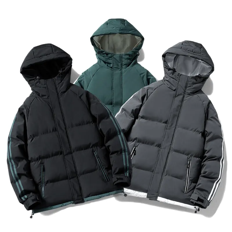 New Down Jackets for Men Down Coats Thick Warm for Men with Custom Logo Stylish Youth Casual Hooded Winter Coat