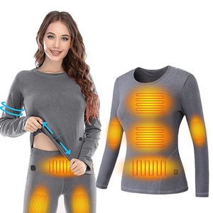 Invierno USB recargable mantener caliente traje térmico Calzoncillos largos mujeres calentador térmico ropa interior térmica Pijamas - Product Image 1