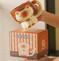 Mug à café en céramique 3D motif chaton mignon et créatif, 450 ml, marron et blanc, compatible lave-vaisselle et micro-ondes, avec boîte cadeau