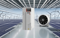 Variateur de fréquence (VFD) monophasé et triphasé à contrôle vectoriel 380V 480V 0,75kW 22kW 4kW IP20 pour l'automatisation logistique