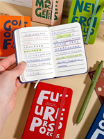 2025 cahier de poche rétro Mini petit cahier Portable A7 cahier pour la prise de notes haute apparence pour l'école de bureau