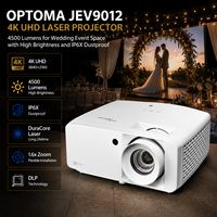 Projecteur laser 4K UHD Optoma JEV9012 avec conception anti-poussière IP6X, 4500 lumens, performances fiables et utilisation en extérieur