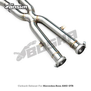 Custom Catback Exhaust for Mercedes-Benz AMG GTR/GT R C190 4.0T 2019-2023 Boska Stainless Steel Exhaust Pipe Muffler with Valve - Product Image 3