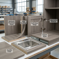 Meubles en panneaux personnalisés modernes ZP-KC-111 - Fournisseur OEM professionnel