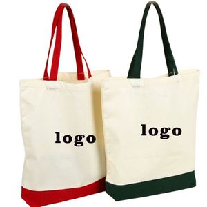 Sac fourre-tout en toile de coton personnalisable et coloré, réutilisable, pour femme, avec logo sur mesure – Promotion usine - Product Image 4