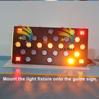 Ampoule LED de panneau de signalisation directionnel 100mm/125mm, clignotante, pièces de rechange pour panneaux de signalisation routière portables