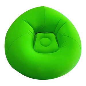 Sofá Inflable Tipo Puff, Tela Flocada de PVC, Relleno de Aire, Reclinable Portátil, Uso para Adultos - Product Image 4