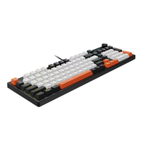 Clavier de jeu filaire Ajazz NK98, éclairage arc-en-ciel, 98% ordinateur, clavier de jeu pour joueurs, interrupteur rouge, clavier de jeu