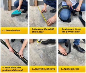 ยางซีลประตูโรงรถและพื้นทางลาดยางพีวีซีป้องกันประตูโรงรถสำหรับใช้ในร่มและกลางแจ้งออกแบบได้ตามต้องการ - Product Image 6