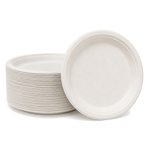 Sugarcane Bagasse <b>Plates</b> 6 9 Inch Compostable <b>Disposable</b> <b>Plates</b> for Restaurant Catering - Product Image 2