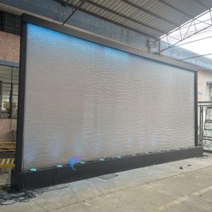 Custom <b>Large</b> Size Waterfall <b>Pool</b> Water Curtain Outdoor Metal Mesh Water Curtain Fountain <b>Swim</b> <b>Pool</b> Water Rain Curtain Wall - Product Image 4