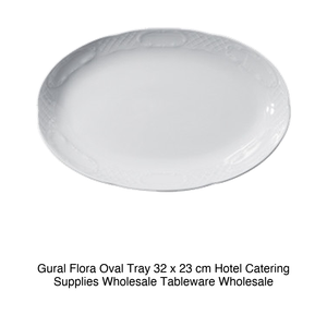 Plateau de service ovale Flora 32 × 23 cm Gural -6- Flo32Ky00 - Product Image 2