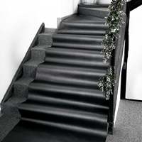 3ftx50ft Black Sparkle Glitter Non-Woven Carpet Runner Prom Aisle Runner Rugs for Wedding Ceremony Hallway Glam Parties