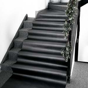 3 ftx50ft Black Sparkle Glitter <span class=keywords><strong>tappeto</strong></span> Non tessuto Runner Prom corridoio Runner tappeti per la cerimonia di nozze corridoio Glam party - Product Image 4